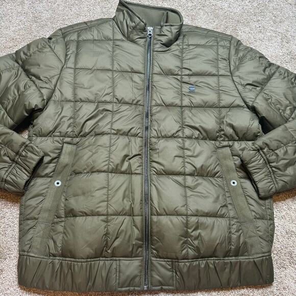 G-Star Raw Olive MEEFIC QUILTED JACKET Size XL - Picture 3 of 4